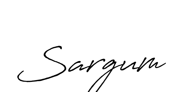 Create a beautiful signature design for name Sargum. With this signature (Antro_Vectra_Bolder) fonts, you can make a handwritten signature for free. Sargum signature style 7 images and pictures png