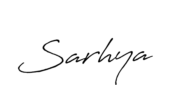 How to make Sarhya signature? Antro_Vectra_Bolder is a professional autograph style. Create handwritten signature for Sarhya name. Sarhya signature style 7 images and pictures png