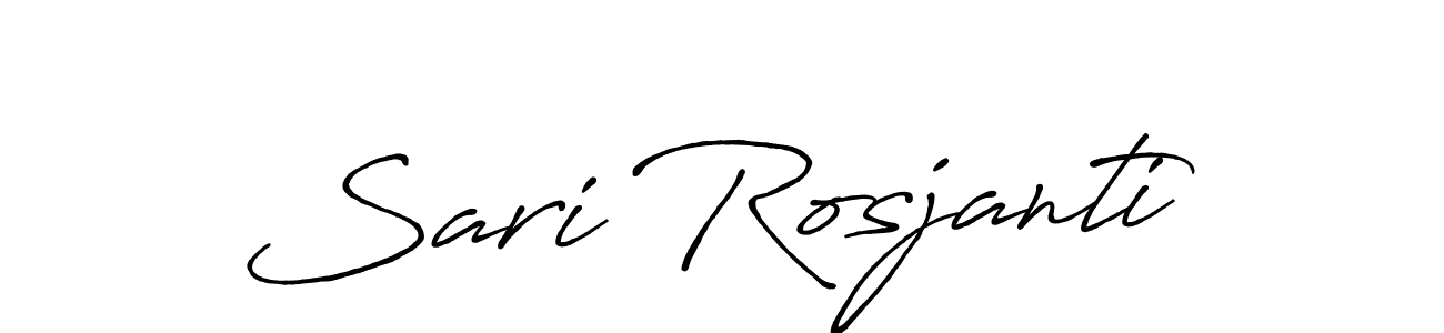 if you are searching for the best signature style for your name Sari Rosjanti. so please give up your signature search. here we have designed multiple signature styles  using Antro_Vectra_Bolder. Sari Rosjanti signature style 7 images and pictures png