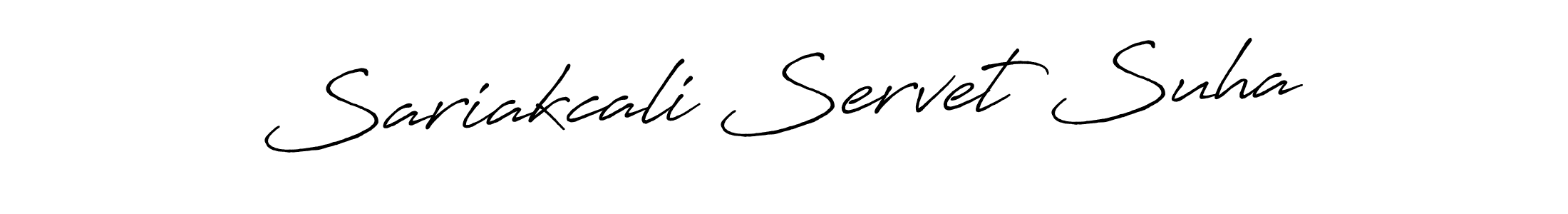 Check out images of Autograph of Sariakcali Servet Suha name. Actor Sariakcali Servet Suha Signature Style. Antro_Vectra_Bolder is a professional sign style online. Sariakcali Servet Suha signature style 7 images and pictures png
