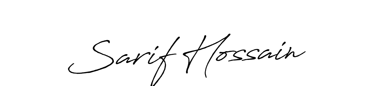 Make a beautiful signature design for name Sarif Hossain. Use this online signature maker to create a handwritten signature for free. Sarif Hossain signature style 7 images and pictures png