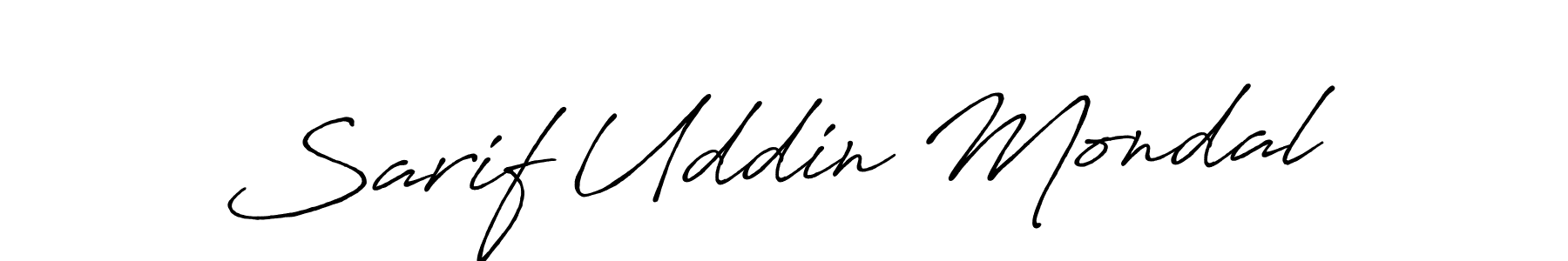 How to make Sarif Uddin Mondal signature? Antro_Vectra_Bolder is a professional autograph style. Create handwritten signature for Sarif Uddin Mondal name. Sarif Uddin Mondal signature style 7 images and pictures png