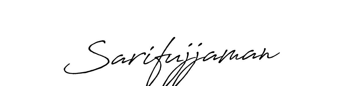 How to make Sarifujjaman signature? Antro_Vectra_Bolder is a professional autograph style. Create handwritten signature for Sarifujjaman name. Sarifujjaman signature style 7 images and pictures png