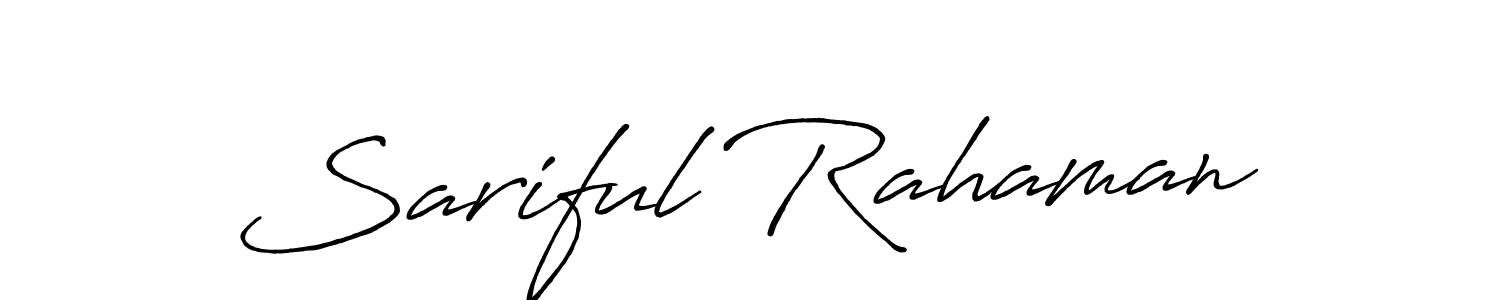 The best way (Antro_Vectra_Bolder) to make a short signature is to pick only two or three words in your name. The name Sariful Rahaman include a total of six letters. For converting this name. Sariful Rahaman signature style 7 images and pictures png
