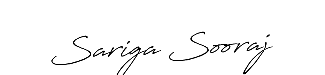 It looks lik you need a new signature style for name Sariga Sooraj. Design unique handwritten (Antro_Vectra_Bolder) signature with our free signature maker in just a few clicks. Sariga Sooraj signature style 7 images and pictures png