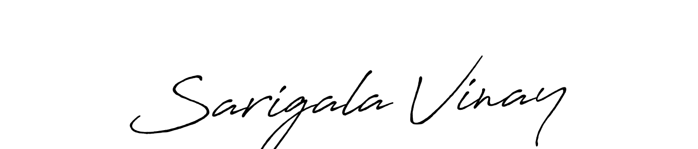 How to make Sarigala Vinay signature? Antro_Vectra_Bolder is a professional autograph style. Create handwritten signature for Sarigala Vinay name. Sarigala Vinay signature style 7 images and pictures png