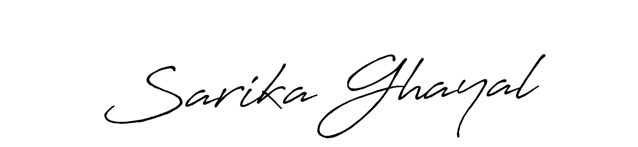It looks lik you need a new signature style for name Sarika Ghayal. Design unique handwritten (Antro_Vectra_Bolder) signature with our free signature maker in just a few clicks. Sarika Ghayal signature style 7 images and pictures png