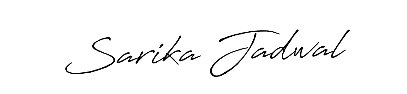 Make a beautiful signature design for name Sarika Jadwal. Use this online signature maker to create a handwritten signature for free. Sarika Jadwal signature style 7 images and pictures png
