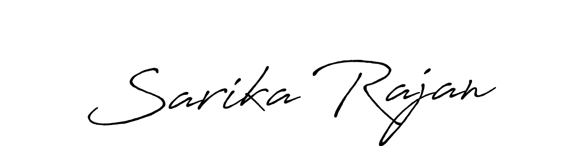 Antro_Vectra_Bolder is a professional signature style that is perfect for those who want to add a touch of class to their signature. It is also a great choice for those who want to make their signature more unique. Get Sarika Rajan name to fancy signature for free. Sarika Rajan signature style 7 images and pictures png