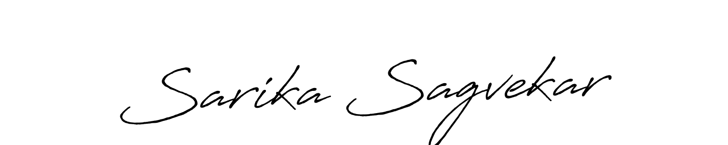 Make a short Sarika Sagvekar signature style. Manage your documents anywhere anytime using Antro_Vectra_Bolder. Create and add eSignatures, submit forms, share and send files easily. Sarika Sagvekar signature style 7 images and pictures png