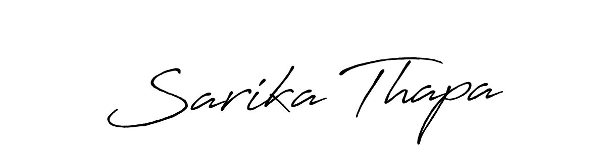 Sarika Thapa stylish signature style. Best Handwritten Sign (Antro_Vectra_Bolder) for my name. Handwritten Signature Collection Ideas for my name Sarika Thapa. Sarika Thapa signature style 7 images and pictures png
