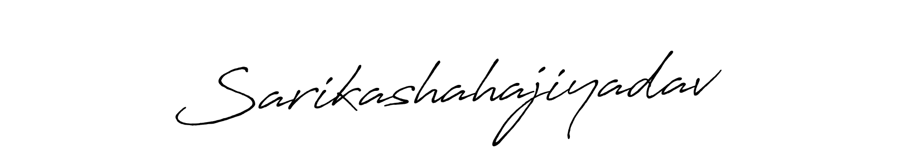 Design your own signature with our free online signature maker. With this signature software, you can create a handwritten (Antro_Vectra_Bolder) signature for name Sarikashahajiyadav. Sarikashahajiyadav signature style 7 images and pictures png