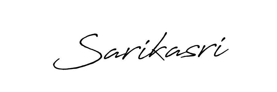 How to make Sarikasri name signature. Use Antro_Vectra_Bolder style for creating short signs online. This is the latest handwritten sign. Sarikasri signature style 7 images and pictures png