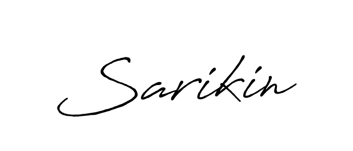 Sarikin stylish signature style. Best Handwritten Sign (Antro_Vectra_Bolder) for my name. Handwritten Signature Collection Ideas for my name Sarikin. Sarikin signature style 7 images and pictures png