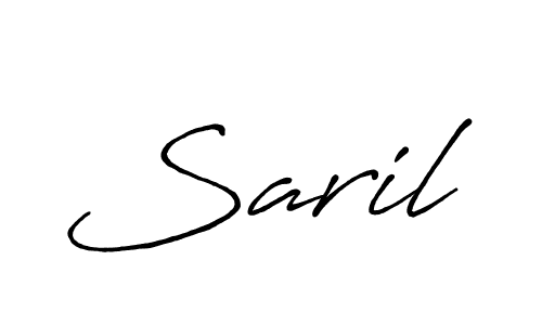 Saril stylish signature style. Best Handwritten Sign (Antro_Vectra_Bolder) for my name. Handwritten Signature Collection Ideas for my name Saril. Saril signature style 7 images and pictures png