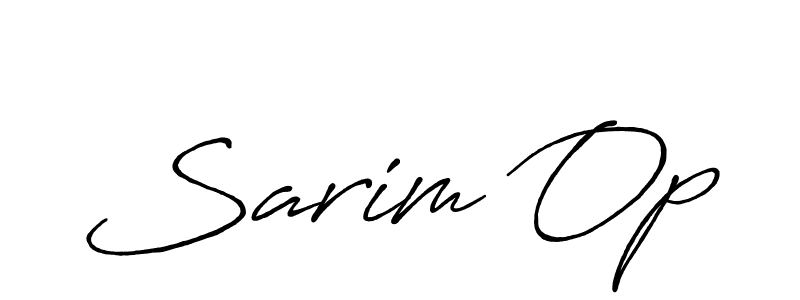 How to make Sarim Op signature? Antro_Vectra_Bolder is a professional autograph style. Create handwritten signature for Sarim Op name. Sarim Op signature style 7 images and pictures png
