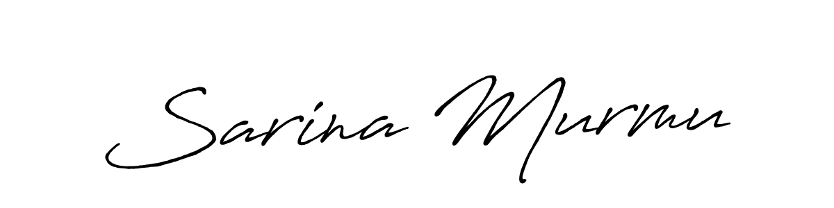The best way (Antro_Vectra_Bolder) to make a short signature is to pick only two or three words in your name. The name Sarina Murmu include a total of six letters. For converting this name. Sarina Murmu signature style 7 images and pictures png