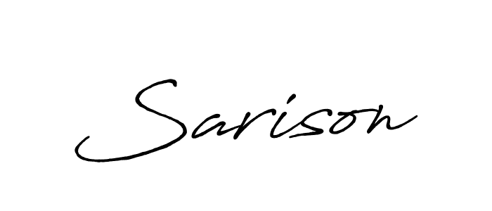 Make a beautiful signature design for name Sarison. Use this online signature maker to create a handwritten signature for free. Sarison signature style 7 images and pictures png