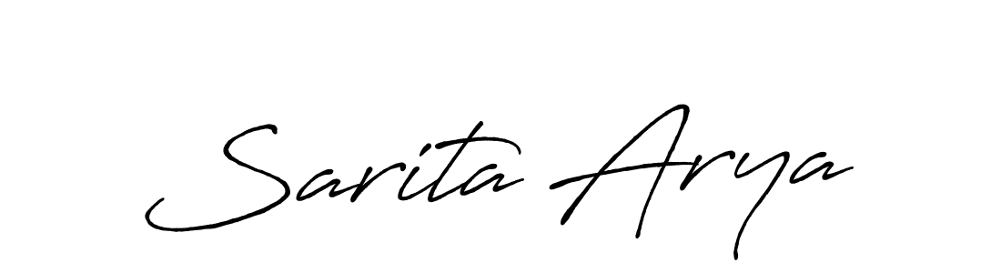 Antro_Vectra_Bolder is a professional signature style that is perfect for those who want to add a touch of class to their signature. It is also a great choice for those who want to make their signature more unique. Get Sarita Arya name to fancy signature for free. Sarita Arya signature style 7 images and pictures png