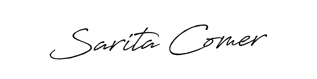 Also we have Sarita Comer name is the best signature style. Create professional handwritten signature collection using Antro_Vectra_Bolder autograph style. Sarita Comer signature style 7 images and pictures png