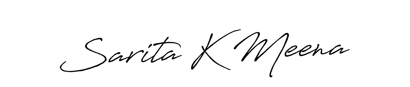 Also You can easily find your signature by using the search form. We will create Sarita K Meena name handwritten signature images for you free of cost using Antro_Vectra_Bolder sign style. Sarita K Meena signature style 7 images and pictures png