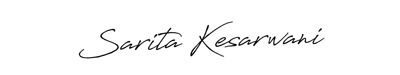 How to make Sarita Kesarwani name signature. Use Antro_Vectra_Bolder style for creating short signs online. This is the latest handwritten sign. Sarita Kesarwani signature style 7 images and pictures png
