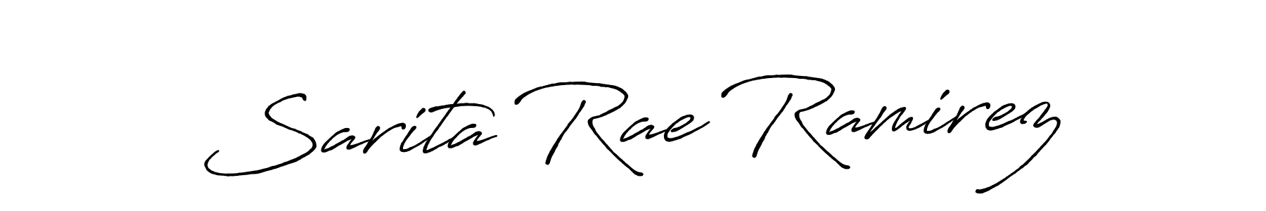Make a short Sarita Rae Ramirez signature style. Manage your documents anywhere anytime using Antro_Vectra_Bolder. Create and add eSignatures, submit forms, share and send files easily. Sarita Rae Ramirez signature style 7 images and pictures png