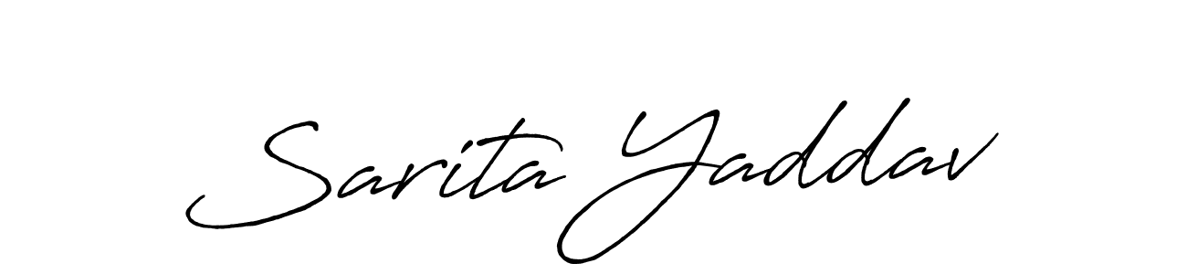 You should practise on your own different ways (Antro_Vectra_Bolder) to write your name (Sarita Yaddav) in signature. don't let someone else do it for you. Sarita Yaddav signature style 7 images and pictures png
