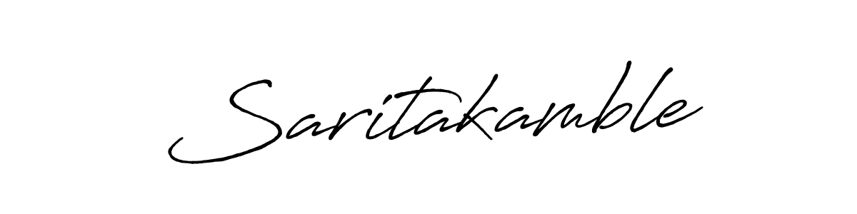 How to make Saritakamble signature? Antro_Vectra_Bolder is a professional autograph style. Create handwritten signature for Saritakamble name. Saritakamble signature style 7 images and pictures png