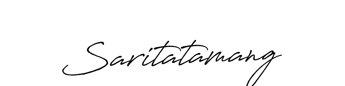 The best way (Antro_Vectra_Bolder) to make a short signature is to pick only two or three words in your name. The name Saritatamang include a total of six letters. For converting this name. Saritatamang signature style 7 images and pictures png
