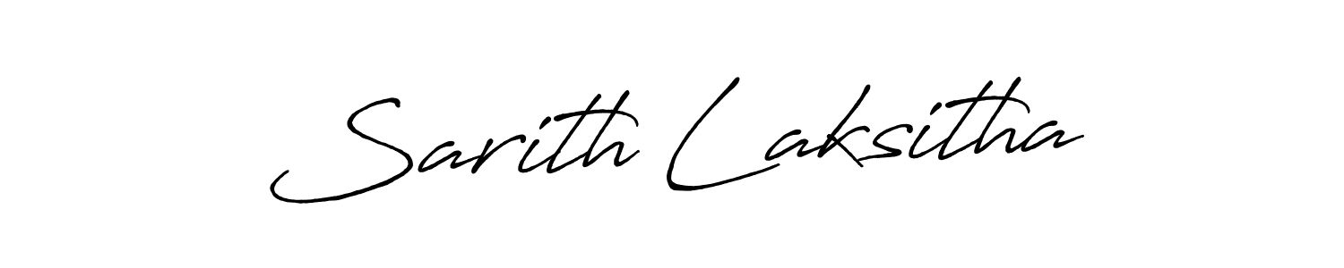 The best way (Antro_Vectra_Bolder) to make a short signature is to pick only two or three words in your name. The name Sarith Laksitha include a total of six letters. For converting this name. Sarith Laksitha signature style 7 images and pictures png