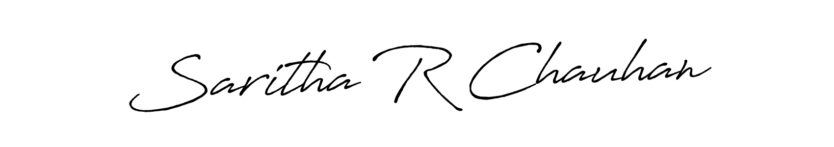 You can use this online signature creator to create a handwritten signature for the name Saritha R Chauhan. This is the best online autograph maker. Saritha R Chauhan signature style 7 images and pictures png