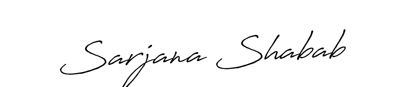 It looks lik you need a new signature style for name Sarjana Shabab. Design unique handwritten (Antro_Vectra_Bolder) signature with our free signature maker in just a few clicks. Sarjana Shabab signature style 7 images and pictures png