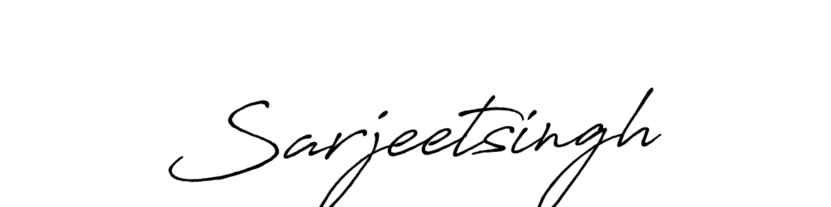 Sarjeetsingh stylish signature style. Best Handwritten Sign (Antro_Vectra_Bolder) for my name. Handwritten Signature Collection Ideas for my name Sarjeetsingh. Sarjeetsingh signature style 7 images and pictures png