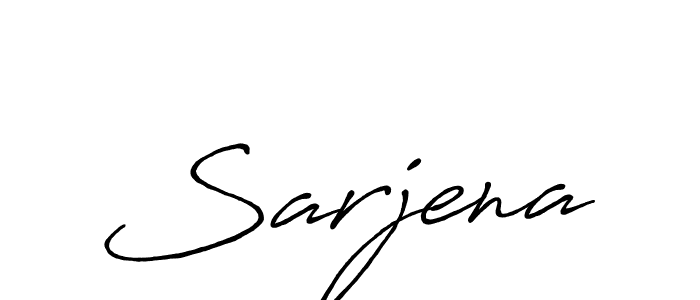 Make a beautiful signature design for name Sarjena. Use this online signature maker to create a handwritten signature for free. Sarjena signature style 7 images and pictures png