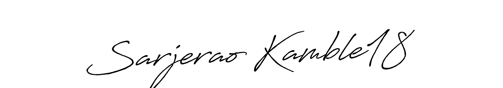 Make a beautiful signature design for name Sarjerao Kamble18. With this signature (Antro_Vectra_Bolder) style, you can create a handwritten signature for free. Sarjerao Kamble18 signature style 7 images and pictures png