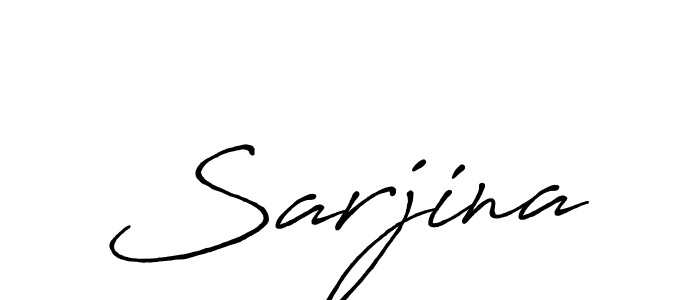 How to make Sarjina signature? Antro_Vectra_Bolder is a professional autograph style. Create handwritten signature for Sarjina name. Sarjina signature style 7 images and pictures png