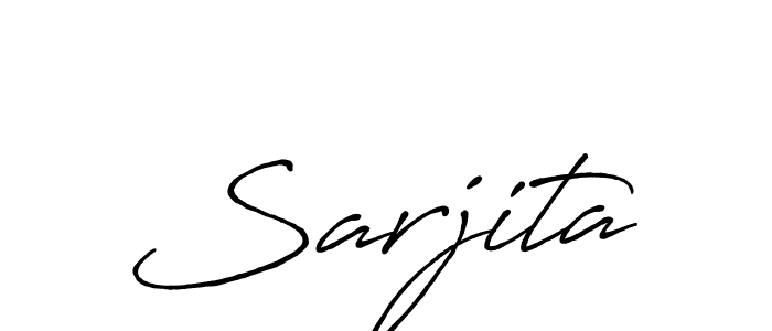 Design your own signature with our free online signature maker. With this signature software, you can create a handwritten (Antro_Vectra_Bolder) signature for name Sarjita. Sarjita signature style 7 images and pictures png