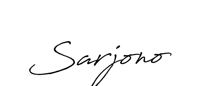 Make a beautiful signature design for name Sarjono. Use this online signature maker to create a handwritten signature for free. Sarjono signature style 7 images and pictures png