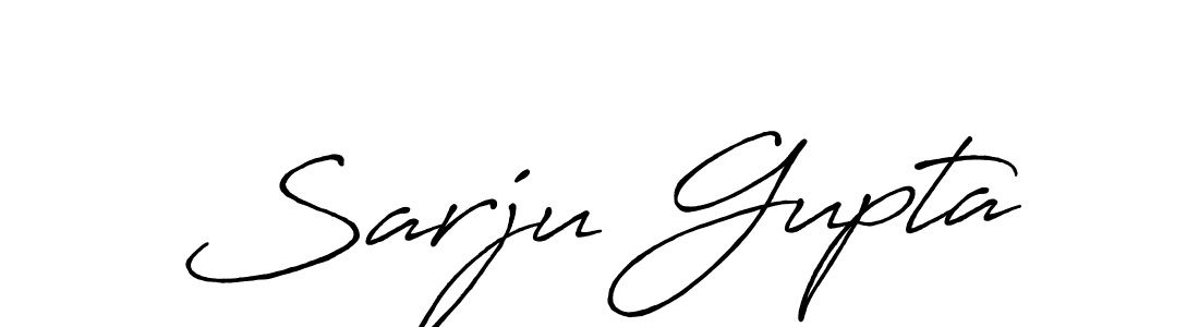 Make a beautiful signature design for name Sarju Gupta. Use this online signature maker to create a handwritten signature for free. Sarju Gupta signature style 7 images and pictures png