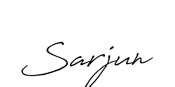 The best way (Antro_Vectra_Bolder) to make a short signature is to pick only two or three words in your name. The name Sarjun include a total of six letters. For converting this name. Sarjun signature style 7 images and pictures png
