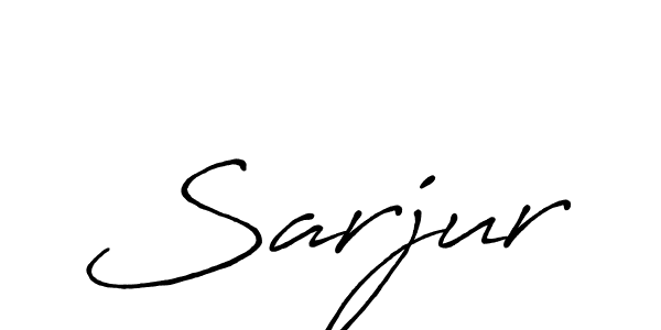 Make a beautiful signature design for name Sarjur. Use this online signature maker to create a handwritten signature for free. Sarjur signature style 7 images and pictures png