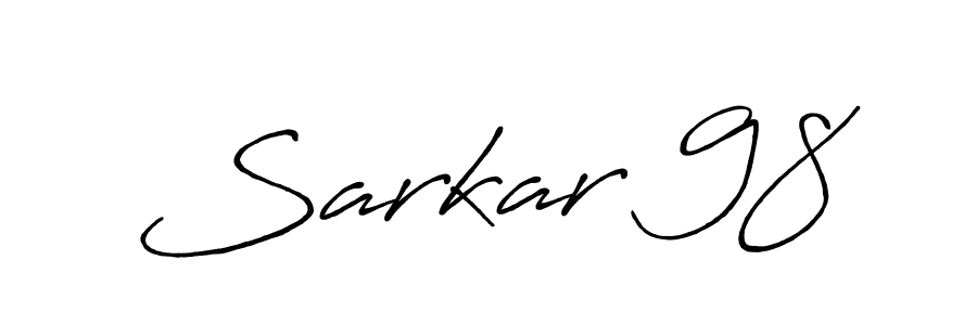 How to make Sarkar 98 signature? Antro_Vectra_Bolder is a professional autograph style. Create handwritten signature for Sarkar 98 name. Sarkar 98 signature style 7 images and pictures png