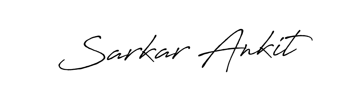 The best way (Antro_Vectra_Bolder) to make a short signature is to pick only two or three words in your name. The name Sarkar Ankit include a total of six letters. For converting this name. Sarkar Ankit signature style 7 images and pictures png