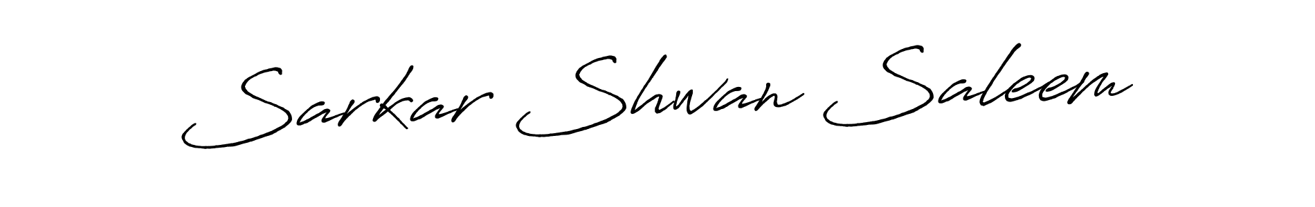 Sarkar Shwan Saleem stylish signature style. Best Handwritten Sign (Antro_Vectra_Bolder) for my name. Handwritten Signature Collection Ideas for my name Sarkar Shwan Saleem. Sarkar Shwan Saleem signature style 7 images and pictures png