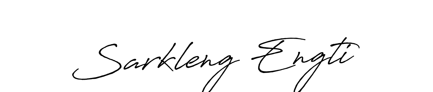 Make a beautiful signature design for name Sarkleng Engti. With this signature (Antro_Vectra_Bolder) style, you can create a handwritten signature for free. Sarkleng Engti signature style 7 images and pictures png