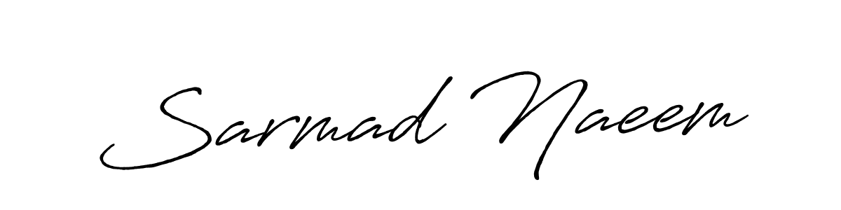 It looks lik you need a new signature style for name Sarmad Naeem. Design unique handwritten (Antro_Vectra_Bolder) signature with our free signature maker in just a few clicks. Sarmad Naeem signature style 7 images and pictures png