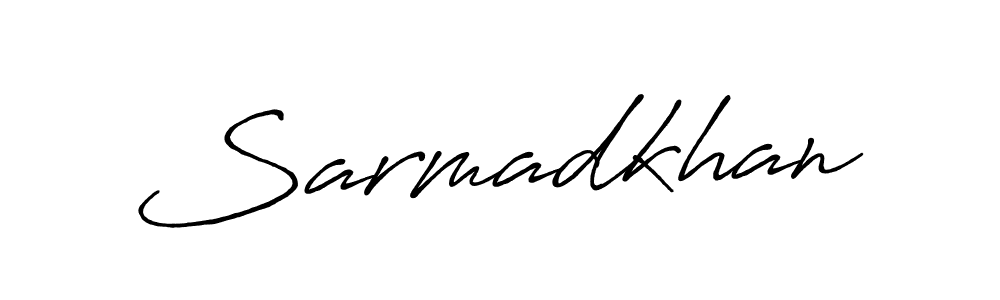 Once you've used our free online signature maker to create your best signature Antro_Vectra_Bolder style, it's time to enjoy all of the benefits that Sarmadkhan name signing documents. Sarmadkhan signature style 7 images and pictures png