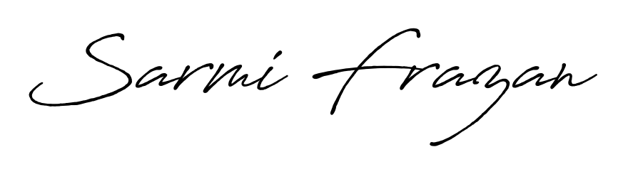 Once you've used our free online signature maker to create your best signature Antro_Vectra_Bolder style, it's time to enjoy signing your documents with Sarmi Frazan name. Sarmi Frazan signature style 7 images and pictures png