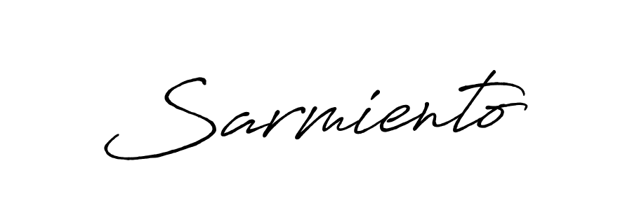 Design your own signature with our free online signature maker. With this signature software, you can create a handwritten (Antro_Vectra_Bolder) signature for name Sarmiento. Sarmiento signature style 7 images and pictures png